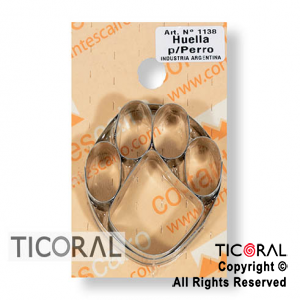 CORTANTE C 1138 HUELLA DE PERRO x 1
